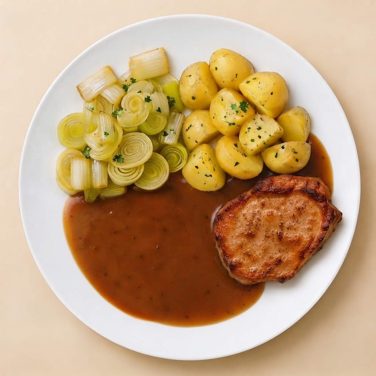 Preischotel met filetlapje