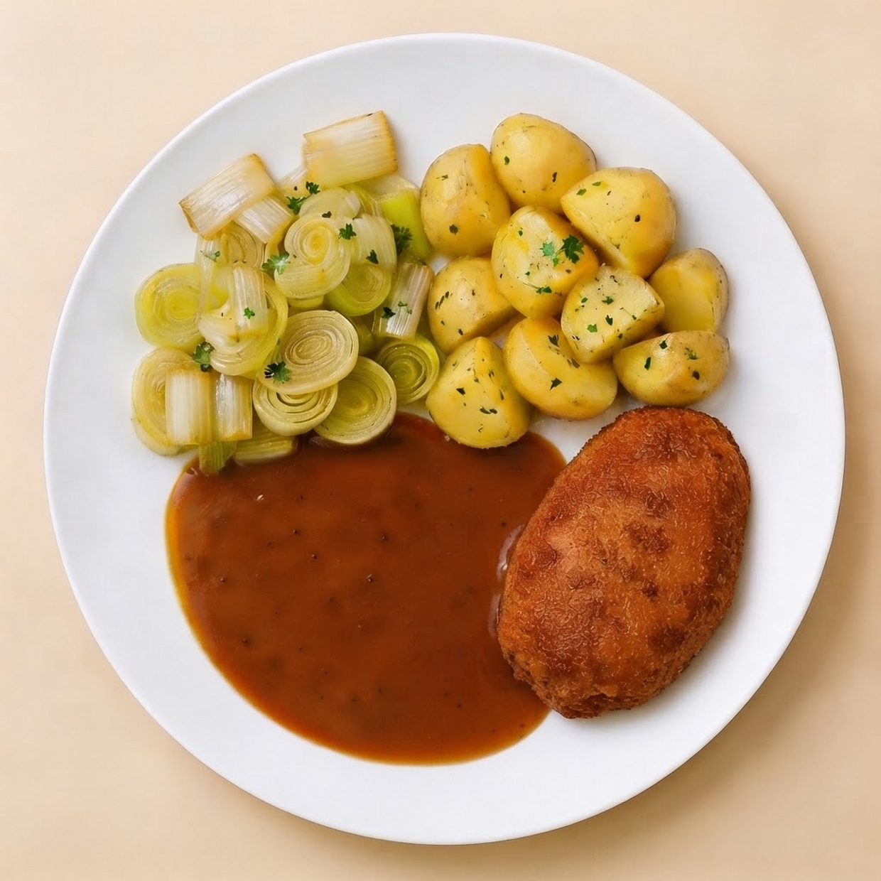 Preischotel met kipcordonbleu