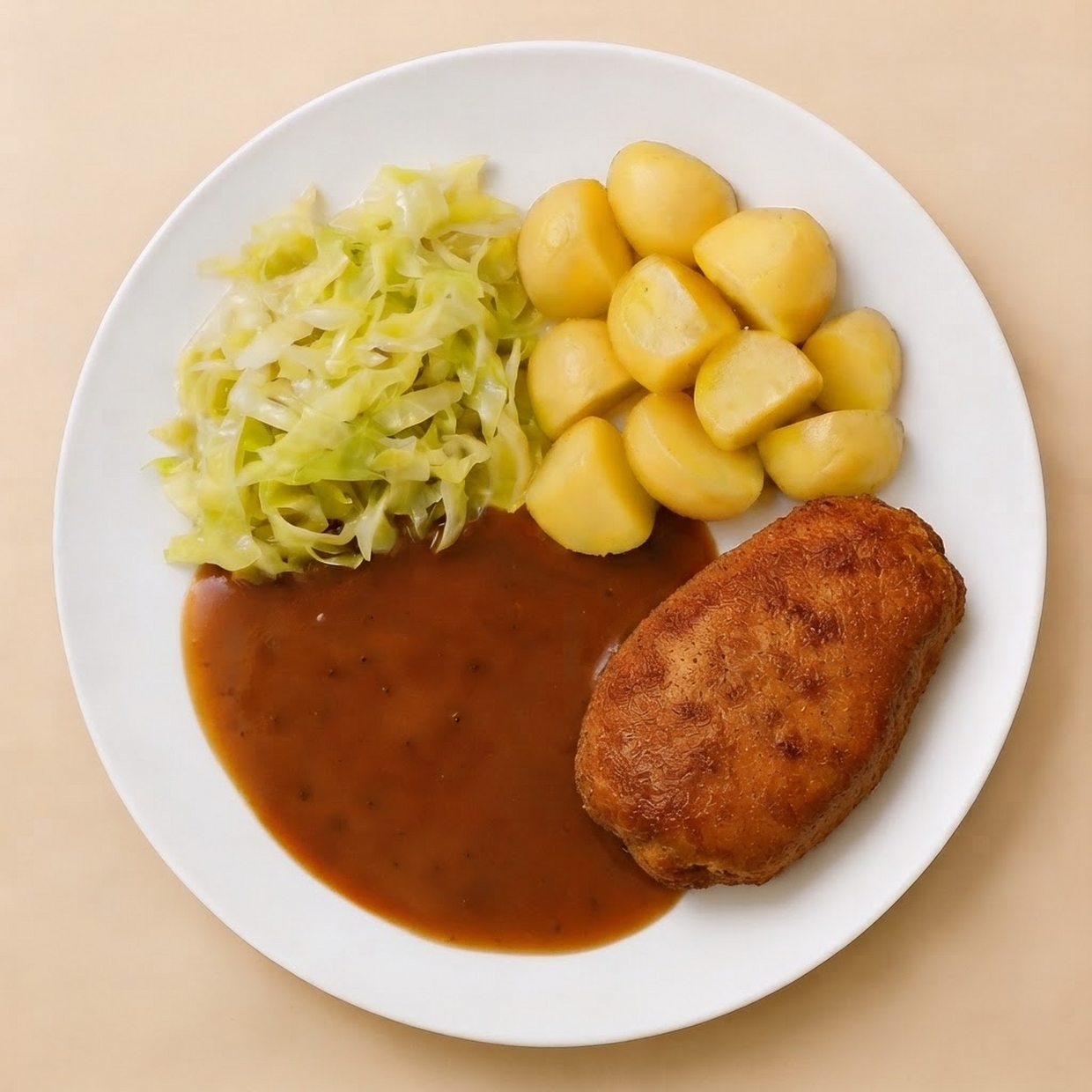 Spitskoolschotel met kipcordonbleu