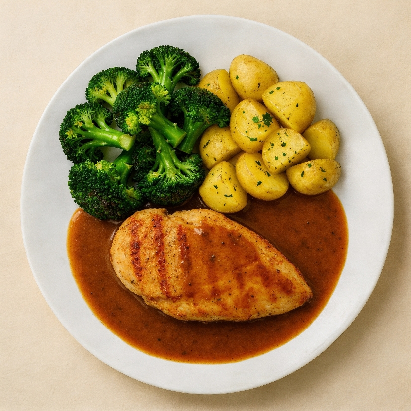 Broccolischotel met kipfilet