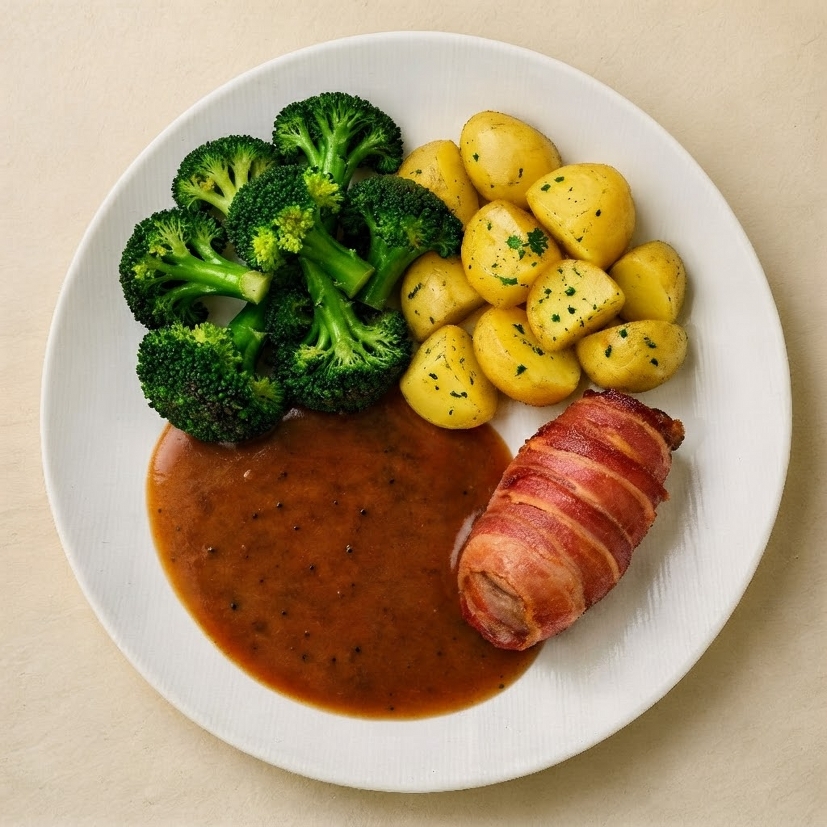 Broccolischotel met slavink